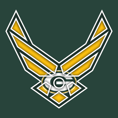 Airforce Green Bay Packers Logo iron on paper